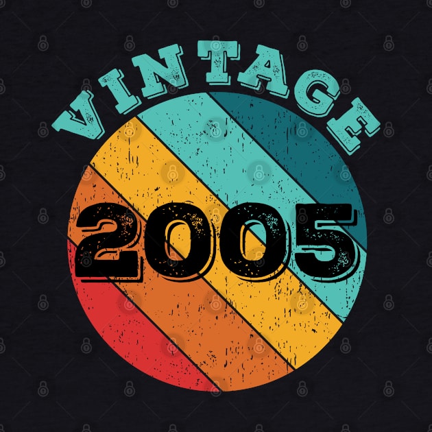 2005 Vintage Shirt, Birthday Gift Tee. Retro Style T-Shirt by LittleBoxOfLyrics